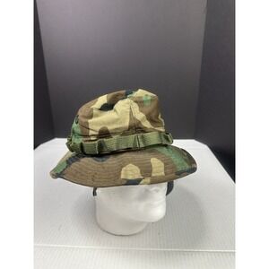 Woodland Camo Type III Boonie Hot Weather Hat Size 7 Human Technologies Corp